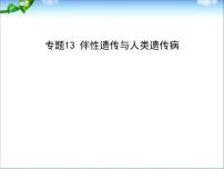 高考生物一轮复习课件：专题13_伴性遗传与人类遗传病