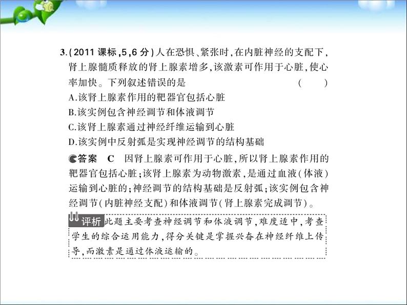 高考生物一轮复习课件：专题19_人和高等动物的体液调节05