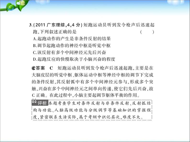 高考生物一轮复习课件：专题18_人和高等动物的神经调节05