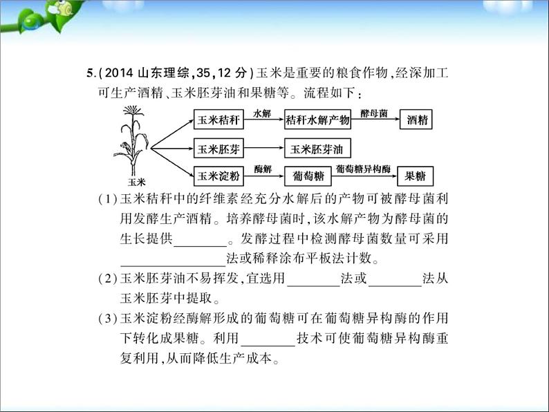 高考生物一轮复习课件：专题28_生物技术在其他方面的应用07