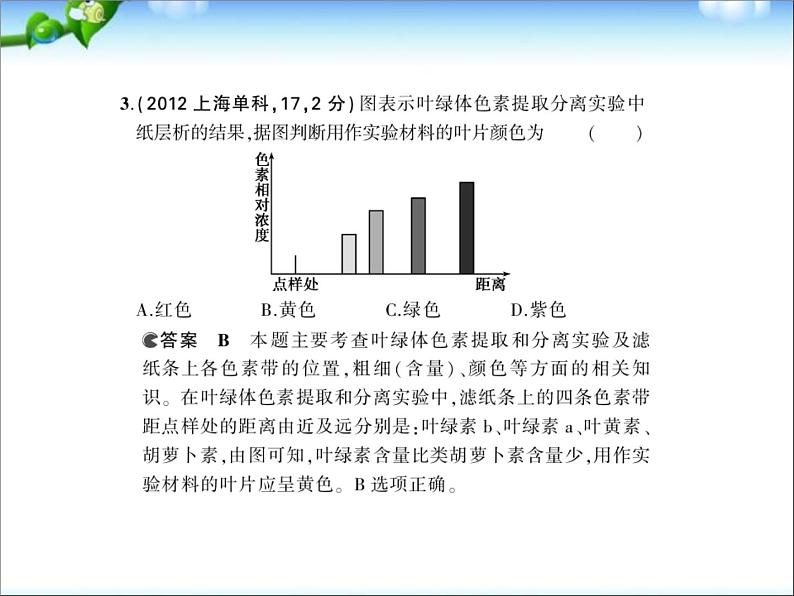 高考生物一轮复习课件：专题6-光合作用第4页