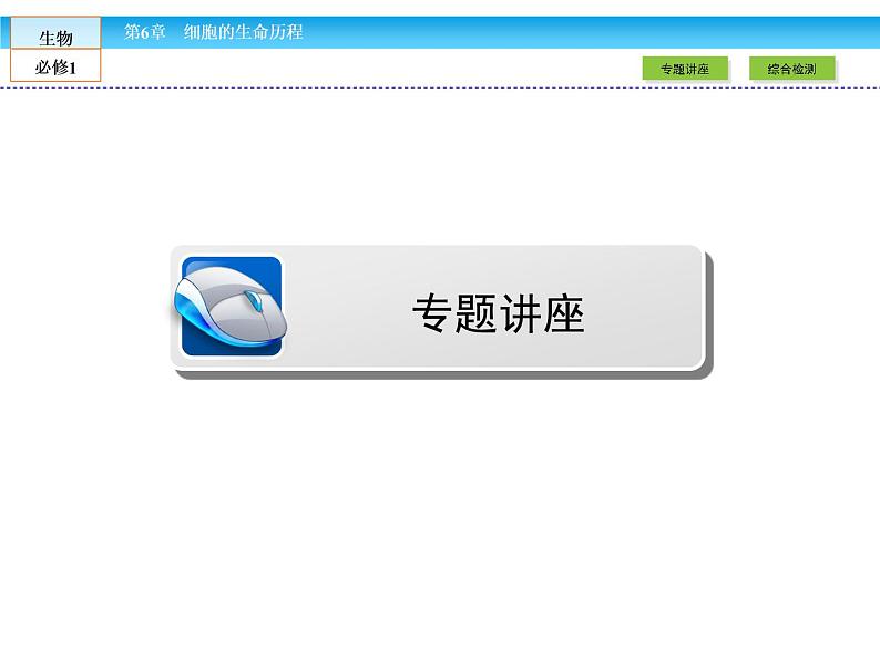 （人教版）高中生物必修一：第6章-全章章末高效整合精讲ppt课件03