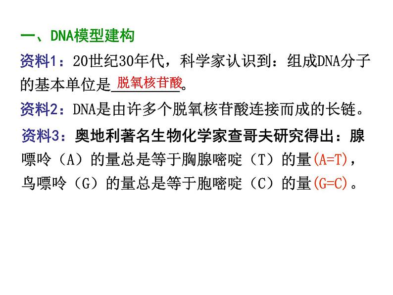 【人教版】高中生物必修二《 3.2 DNA分子的结构》课件07