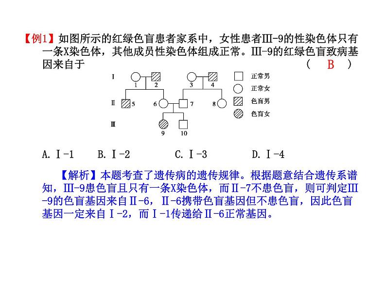 【人教版】高中生物必修二《 2.3 伴性遗传》课件08