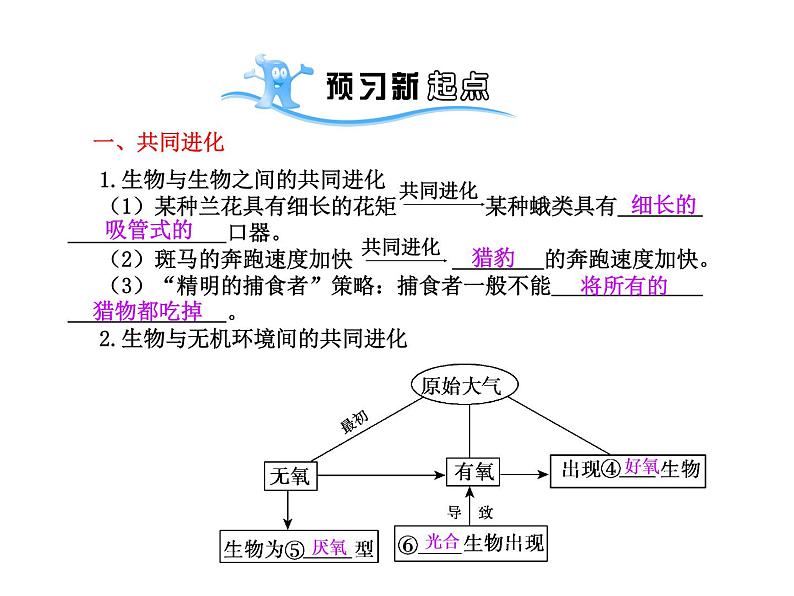 【人教版】高中生物必修二《 7.2.3 共同进化与生物多样性的形成》课件1第2页