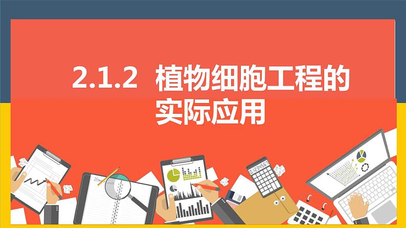 2021年春人教版高二生物选修三课件：2.1.2 植物细胞工程的实际应用01