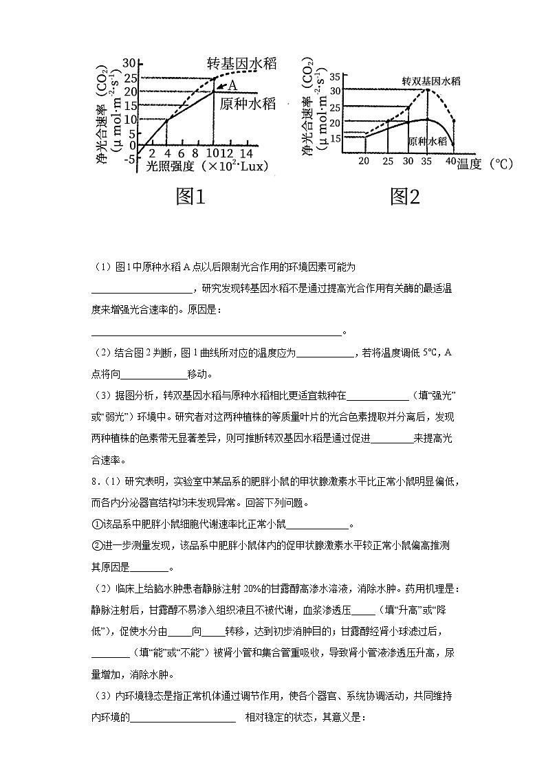 宁夏银川市六盘山市2020-2021学年高三下学期第二次模拟测试理综生物试题（word版 含答案）第3页