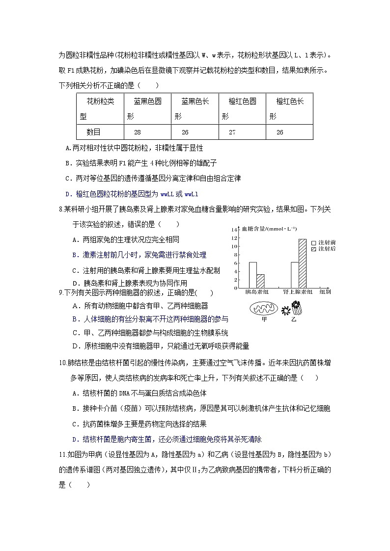 2021年高考八省大联考最新题型适应性考试生物试题二（有答案）第3页