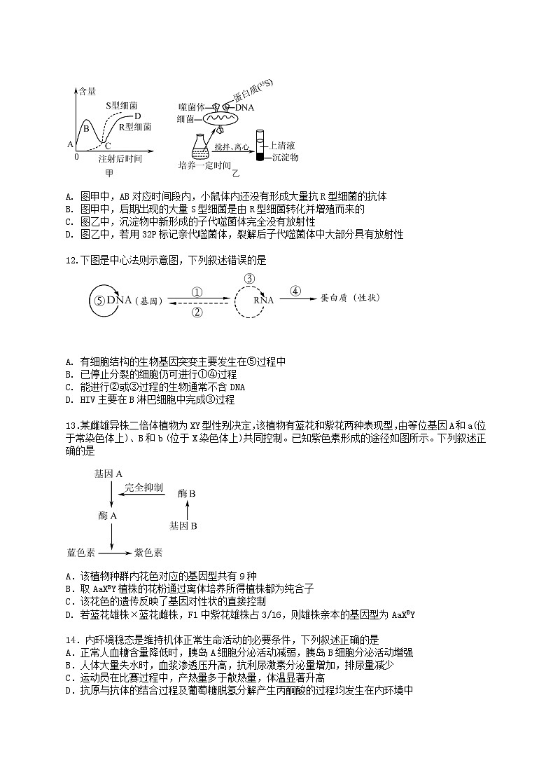 江苏省溧水高级中学2020-2021学年暑期学情调研试题高三生物试卷03