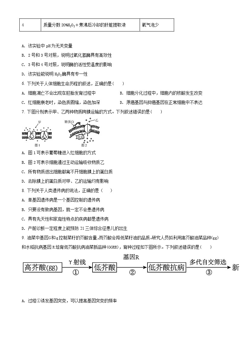 精品解析：【市级联考】江苏省苏北三市（徐州市、连云港市、宿迁市）2019届高三上学期期末考试生物试题（原卷版）第2页