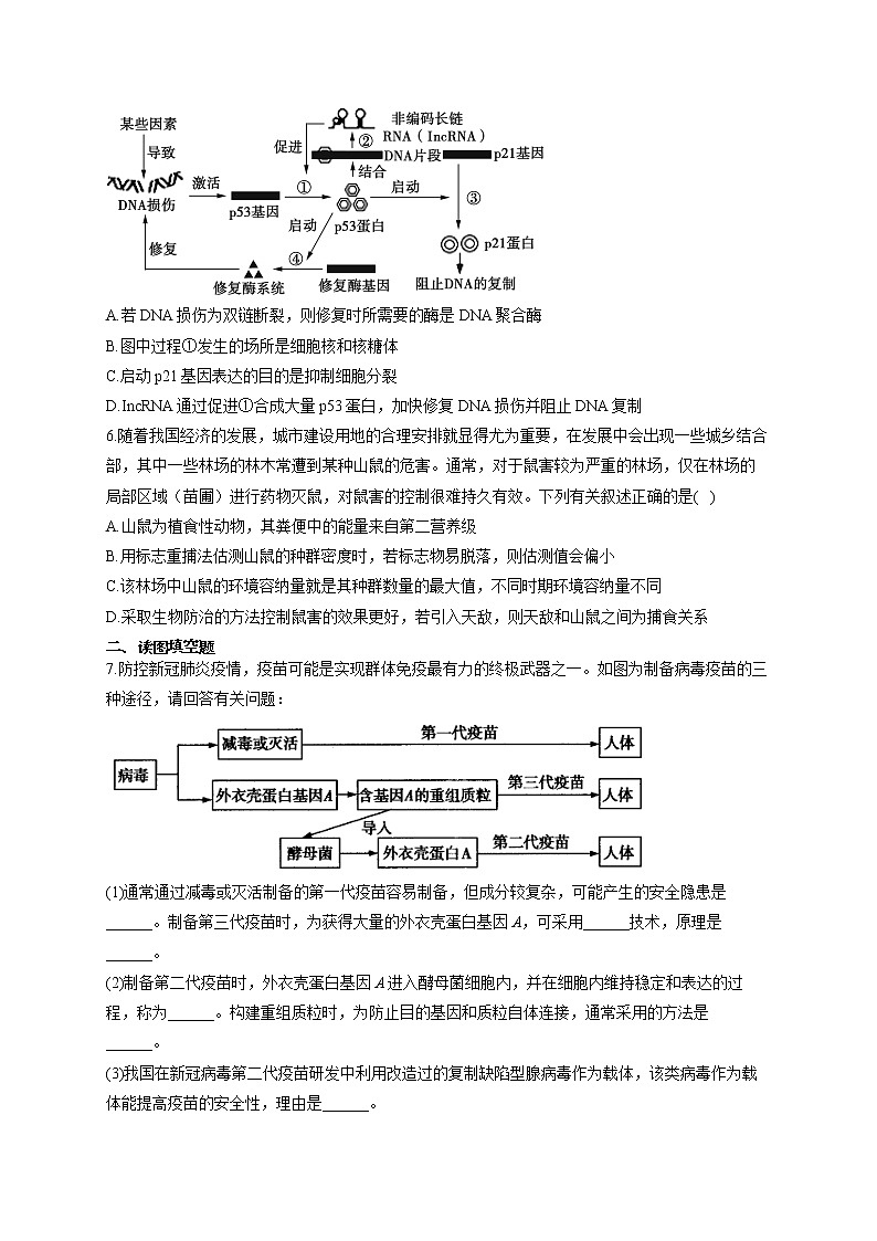 2021年高考生物冲刺模拟训练（5）02