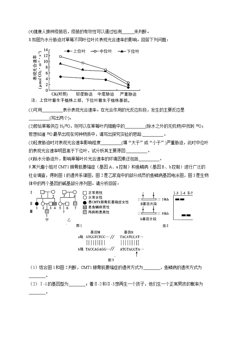 2021年高考生物冲刺模拟训练（5）03