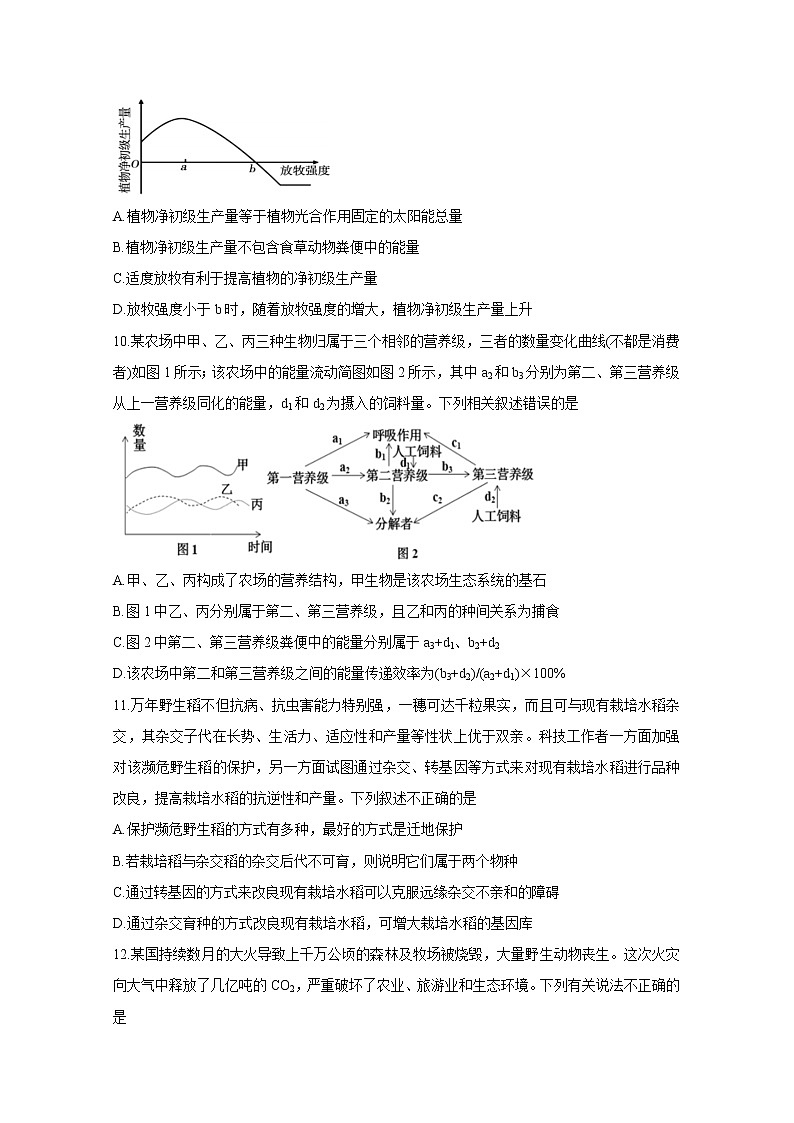 湖北省鄂西北六校联考2020-2021学年高二下学期期中考试：生物及答案03