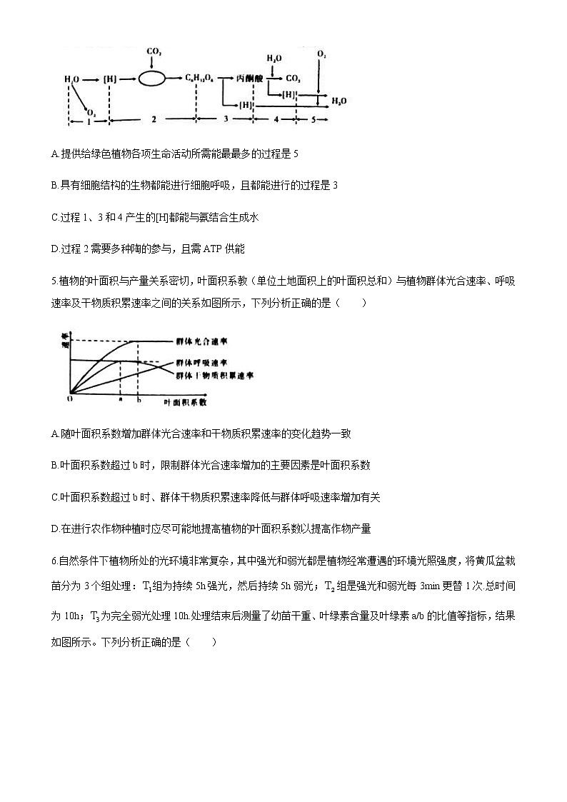 湖南省三湘名校教育联盟2020-2021学年高一下学期期中考试生物试题+答案第2页