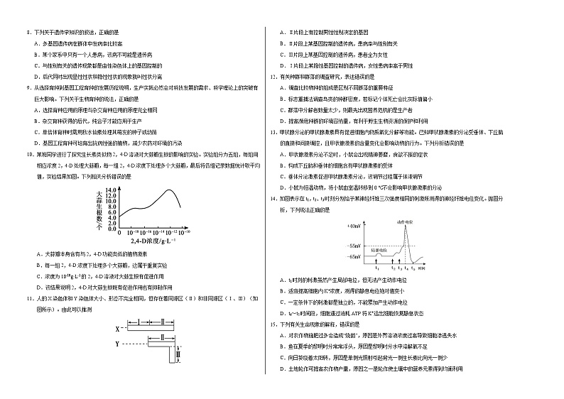 2021年高考高三5月全国大联考考后生物（强化卷广东卷）含答案解析02