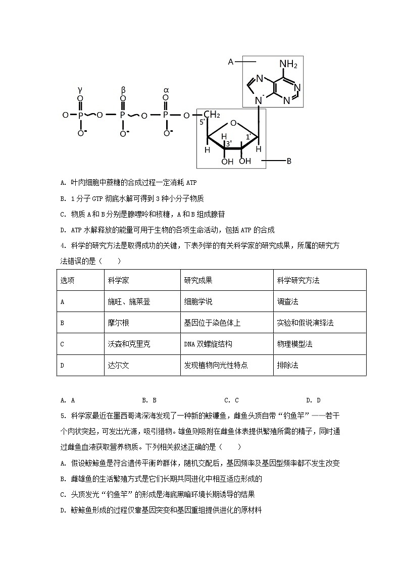 2021届河北省高考压轴卷之生物Word版含答案解析02