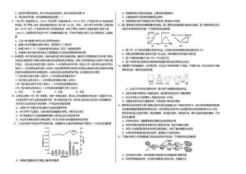 2021年高考高三5月全国大联考考后生物（强化卷山东卷）含答案解析02