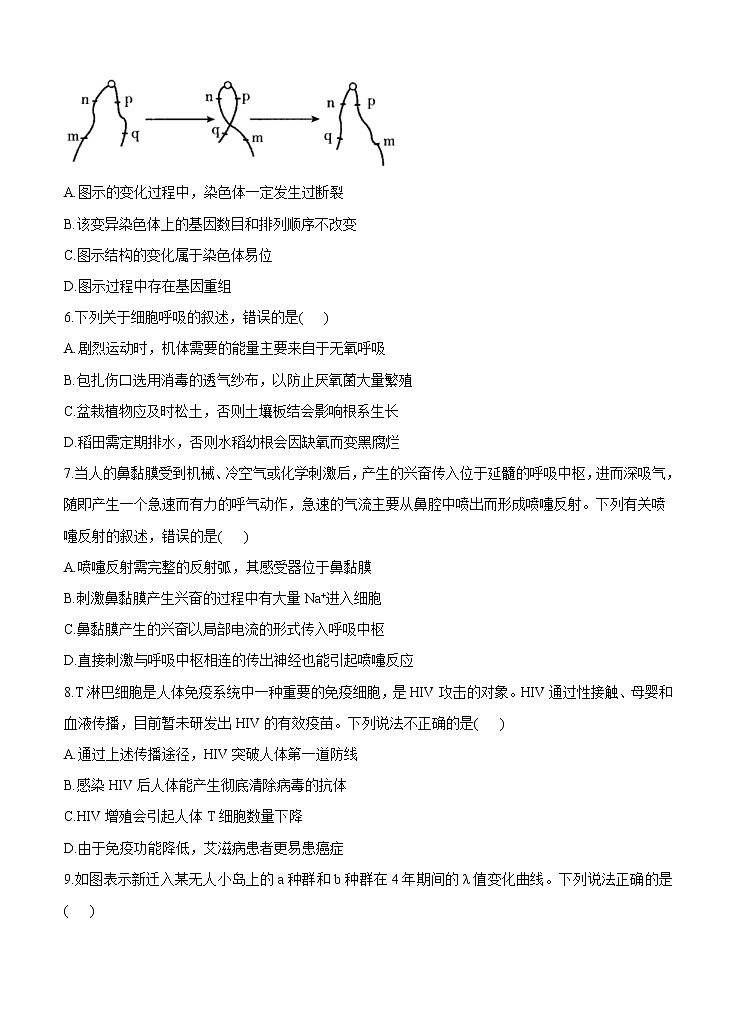 广东省2021届高三下学期5月高考终极猜题卷 生物（含答案）02