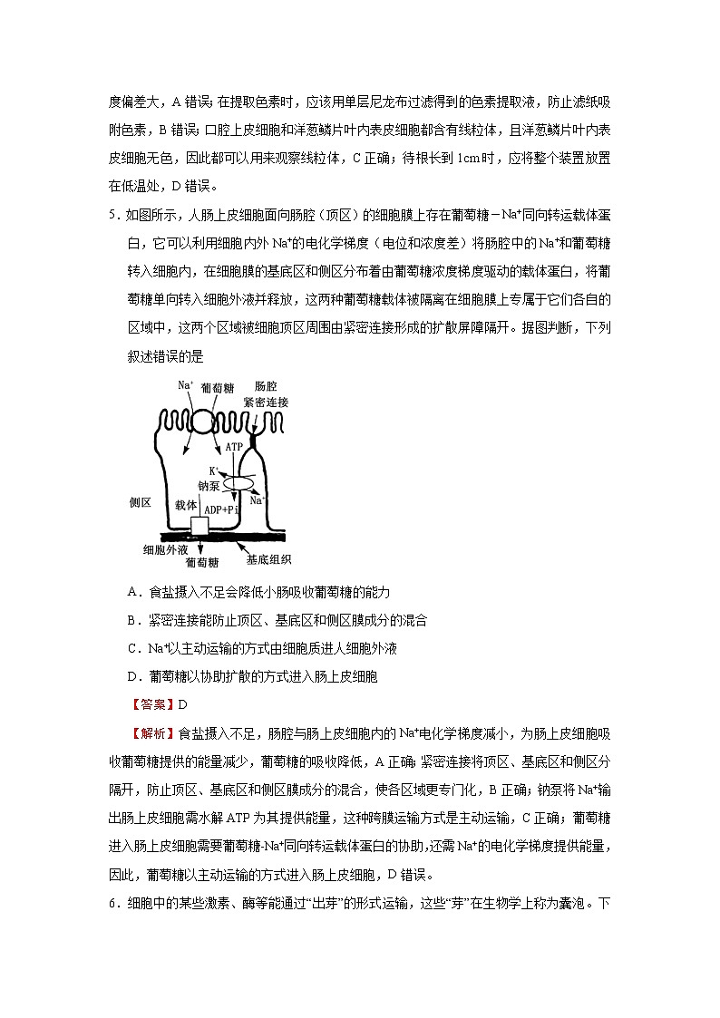 （新高考）2021年最新高考冲刺压轴卷 生物03