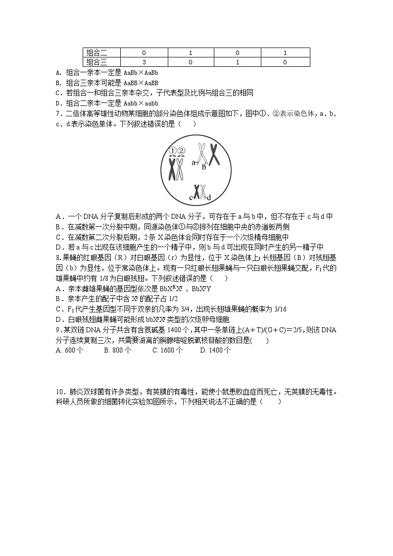 河北省唐山市一中2020-2021学年高一下学期期中考试生物试题+答案02