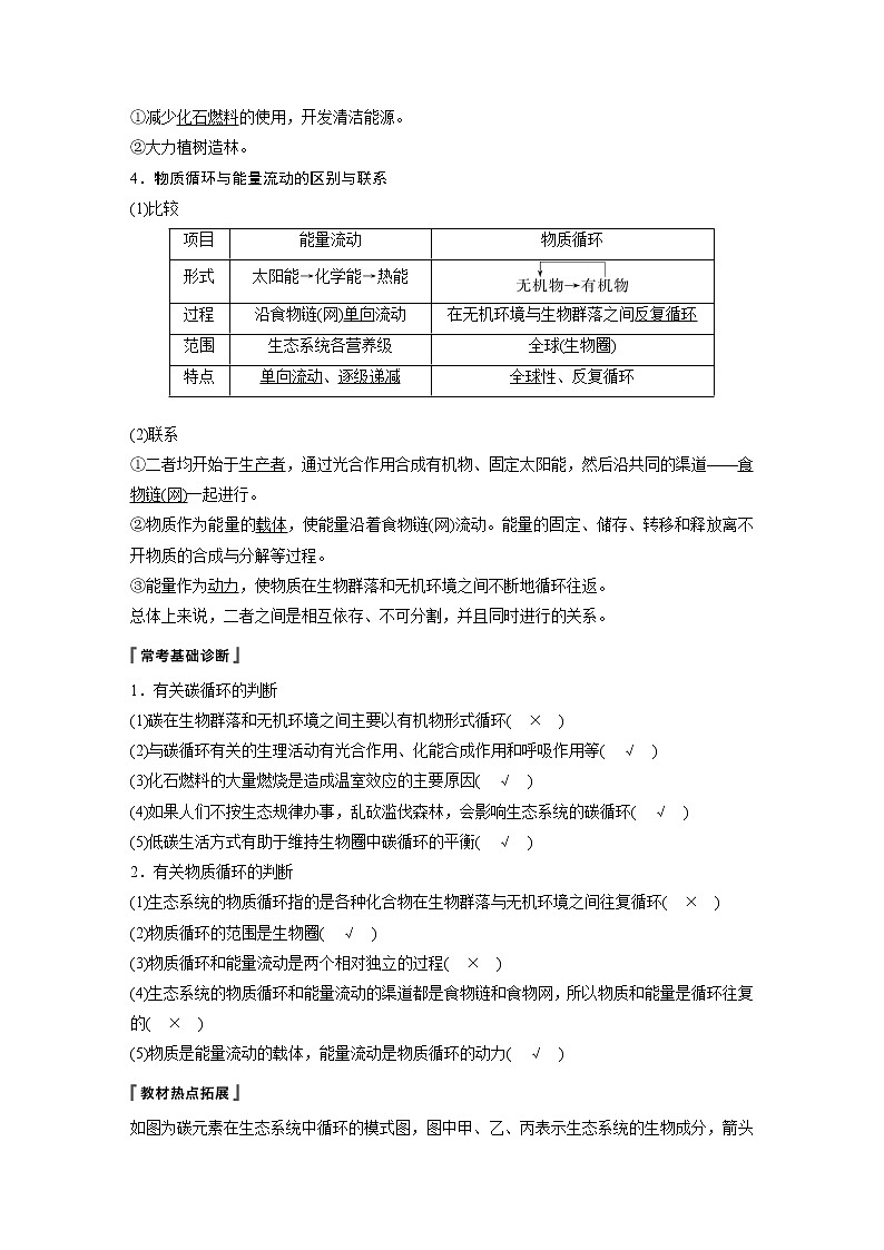 高考生物专题复习第31讲　生态系统的物质循环、信息传递及其稳定性02