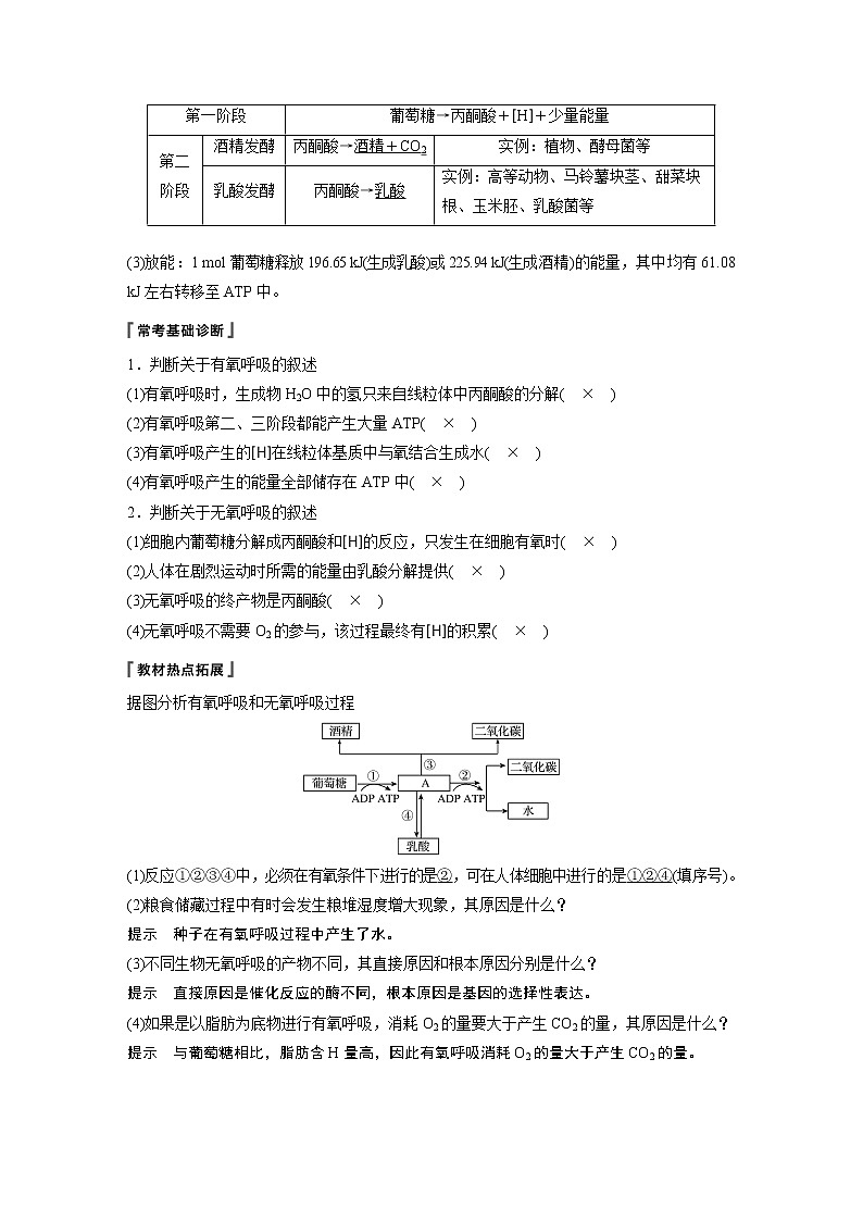 高考生物专题复习第8讲　细胞呼吸02