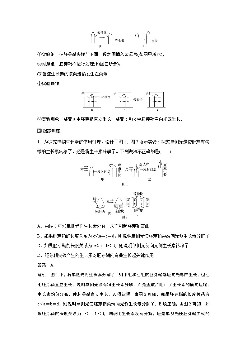 2021年高考生物复习题第八单元 热点题型十一02