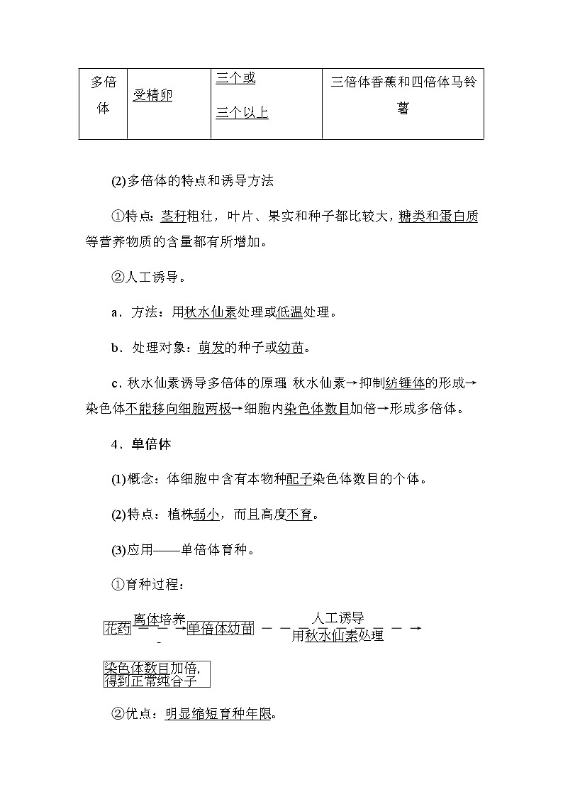 人教版高中生物必修二《遗传与进化》5.2 染色体变异导学案03