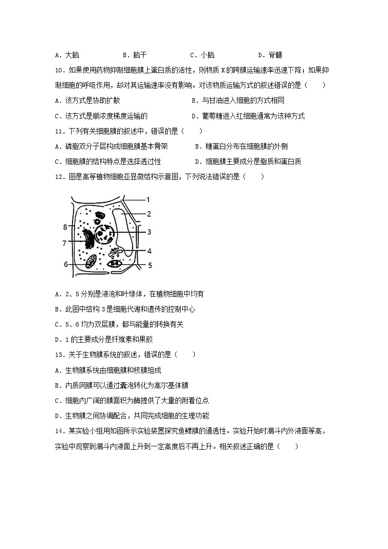 甘肃省天水市一中2020-2021学年高二下学期第二阶段（期中）考试生物试题+答案02