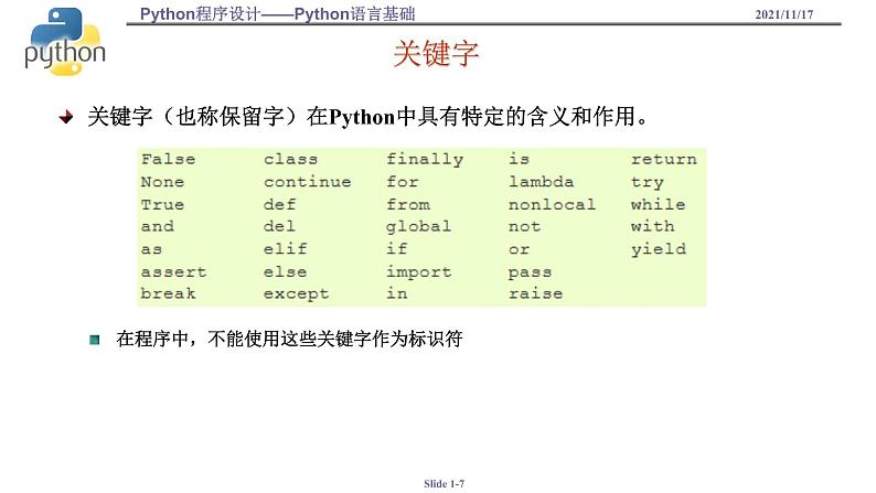 浙教版（2019）高中信息技术必修1-3.2.2-Python语言基础课件PPT第7页