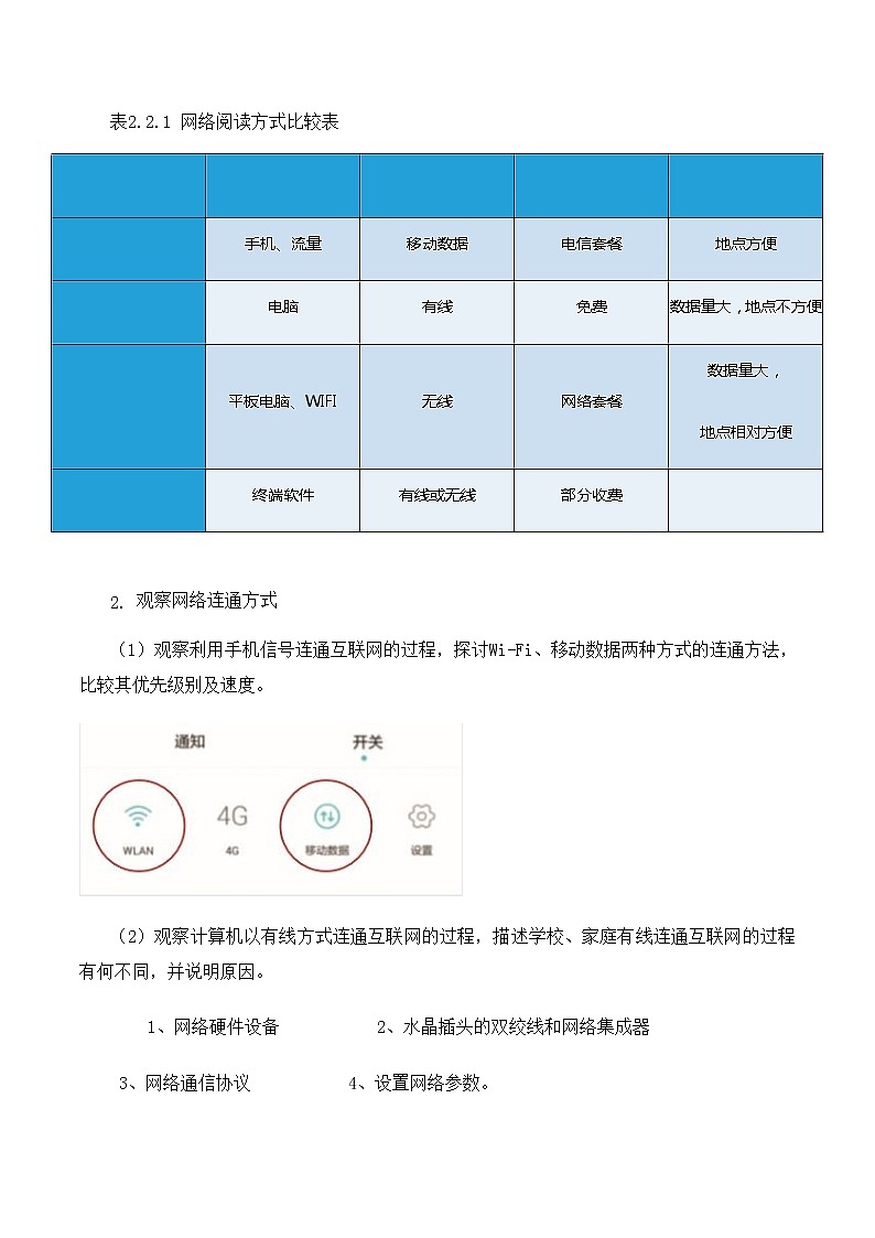 2.2 计算机系统互联 第1课时-【新教材】2021-2022学年教科版（2019）高中信息技术必修二教案03