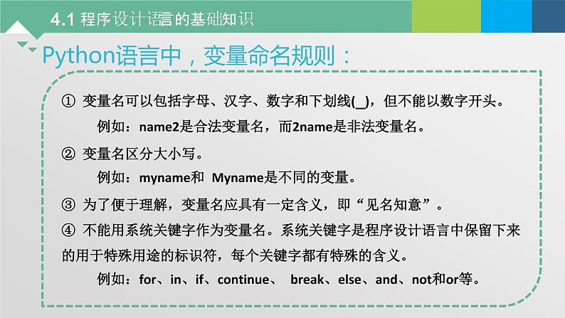 4.1 程序设计语言的基础知识 课件+教案+练习----高中信息技术粤教版（2019）高中信息技术必修105