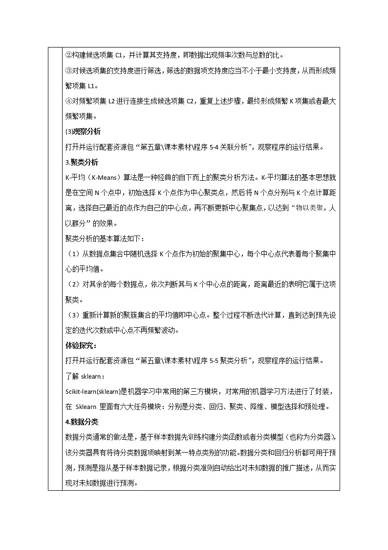 5.3 数据分析 教案-2021-2022学年高中信息技术粤教版（2019）必修1第2页