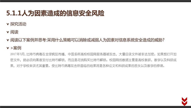 高中信息技术必修第二册 5.1 信息系统应用中的安全风险  课件03