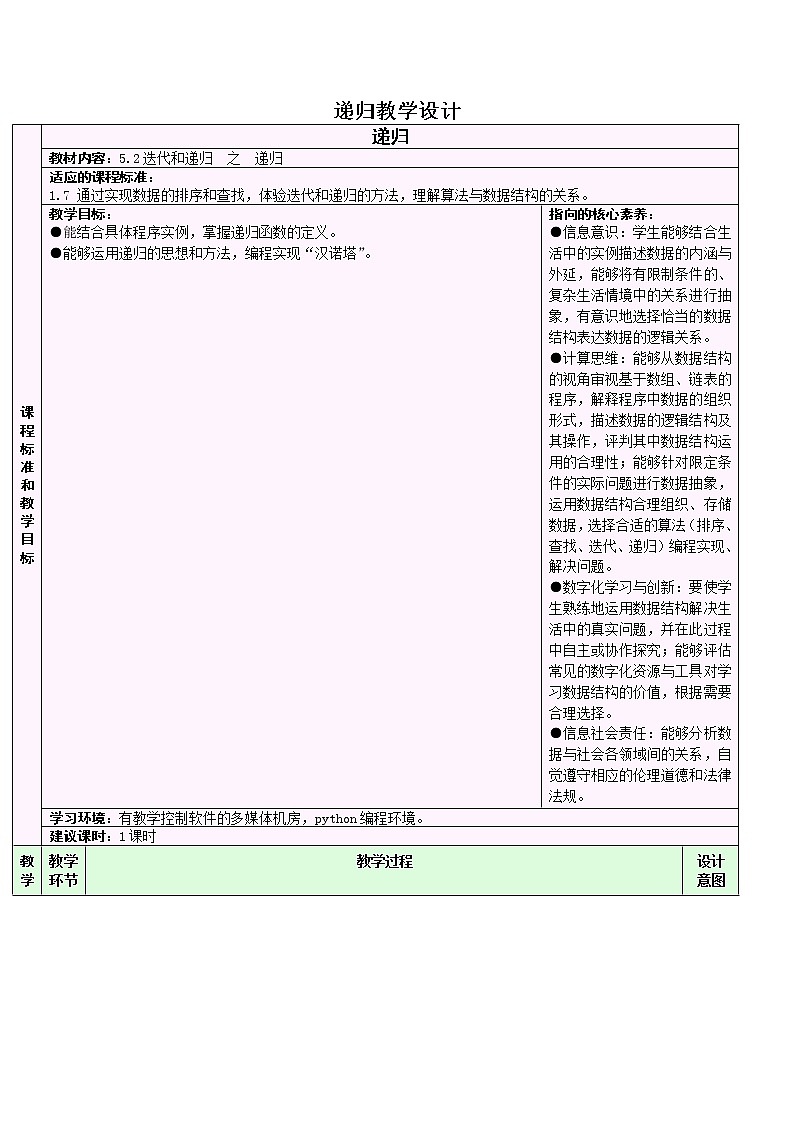 5.2.2 递归 教学设计01