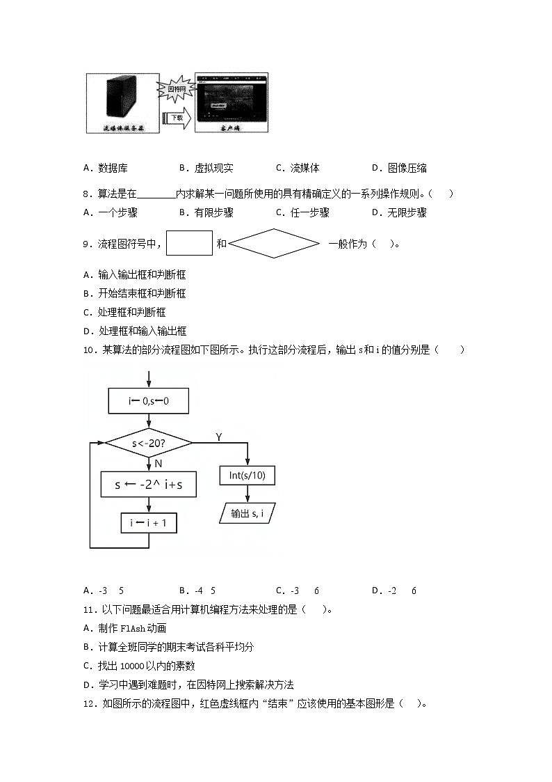 高中信息技术浙 教版（2019） 必修1第一二三章 数据与信息 综合练习（含答案）02