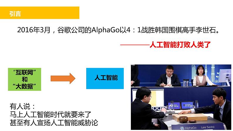 高中信息技术 人工智能及其特点人工智能初识 部优课件02