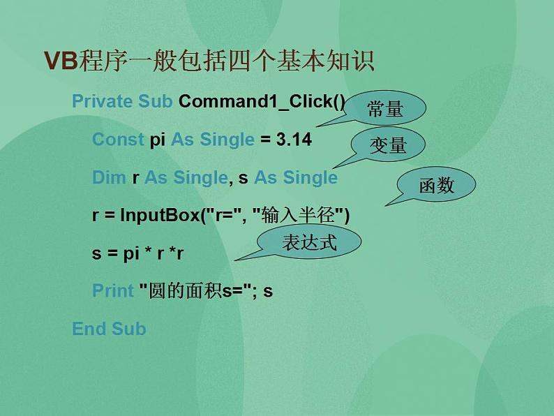 粤教版高中信息技术（选修1）2.1.2 VB语言及程序开发环境 课件+教案08