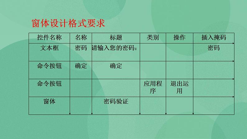 粤教版高中信息技术（选修4）4.3.4 创建“密码验证”窗体 课件05