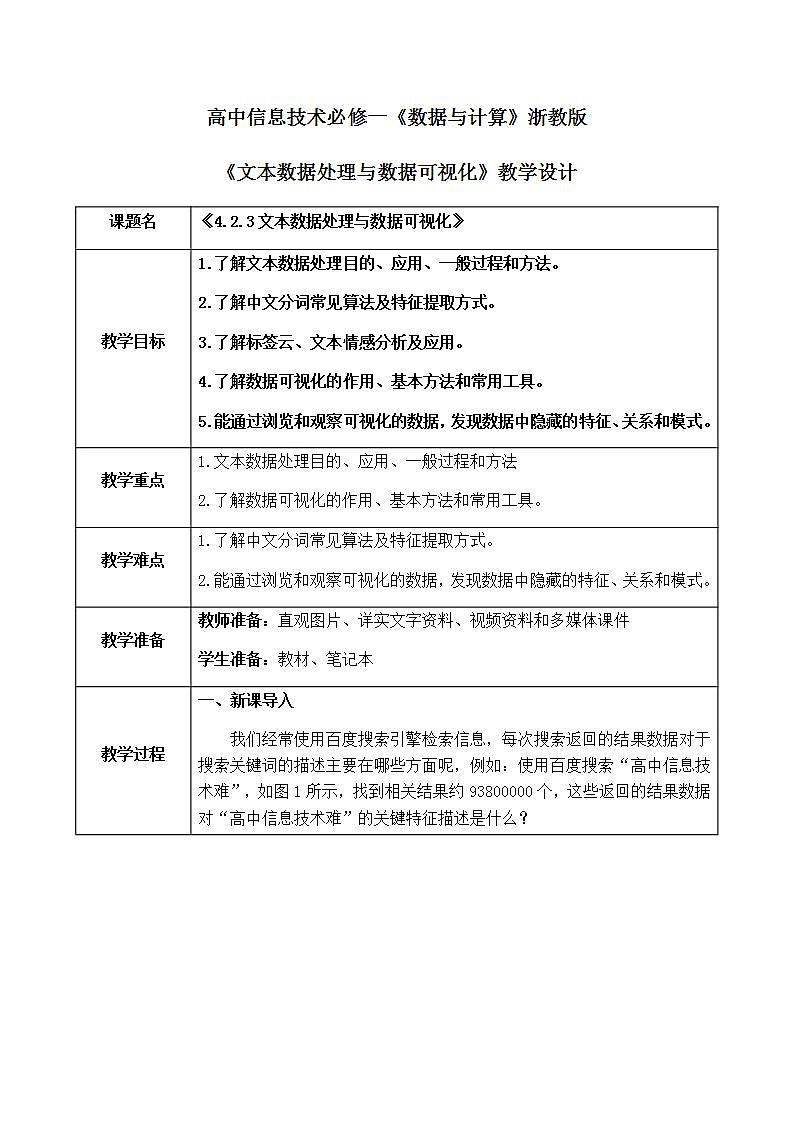 4.2.3《文本数据处理与数据可视化》课件PPT+教案01
