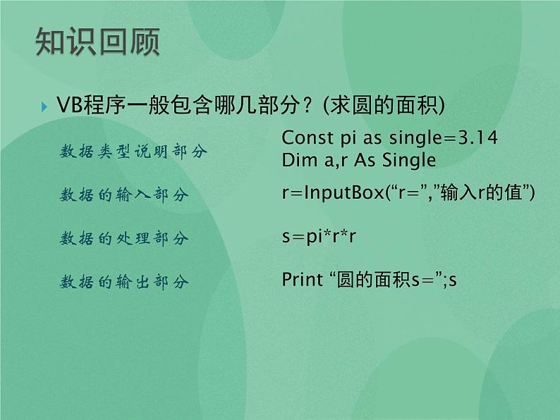 粤教版 2019 高中选修1信息技术 2.2.2 赋值语句和输入输出语句 课件+教案02