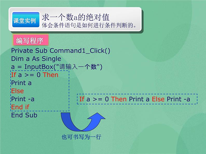 粤教版 2019 高中选修1信息技术 2.3.2 条件语句 课件+教案07