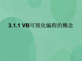 粤教版 2019 高中选修1信息技术 3.1.1 VB可视化编程的概念 课件+教案