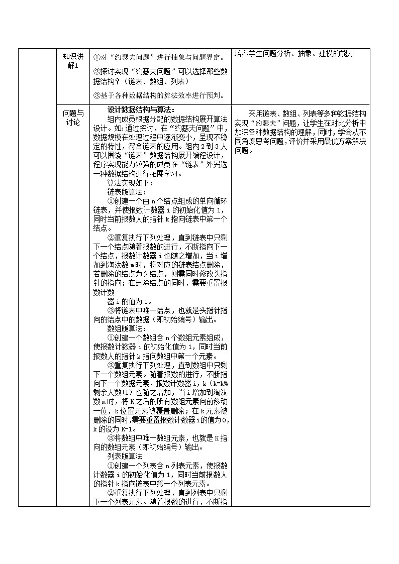 2.2.2 链表的应用 教学设计第2页