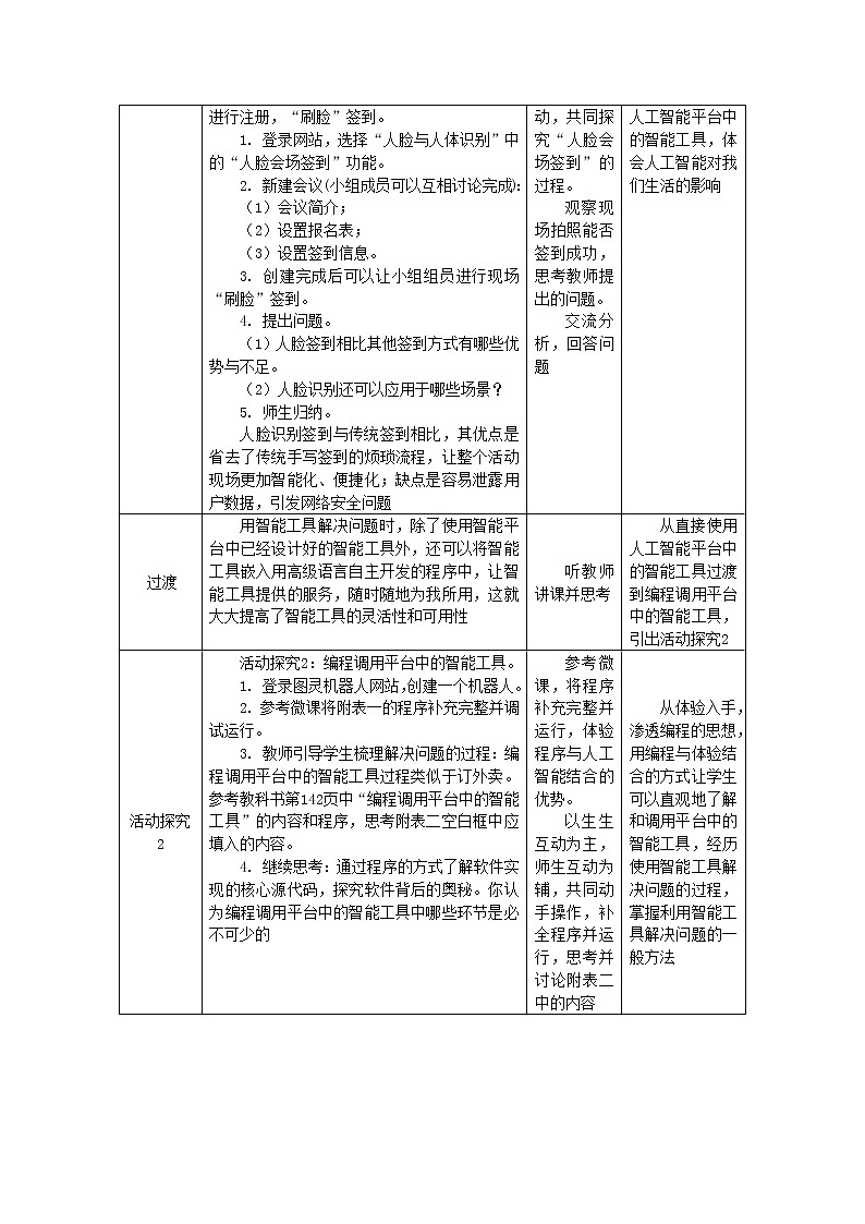 中图人教版（2019）信息技术必修一 4.2 利用智能工具解决问题 教案02