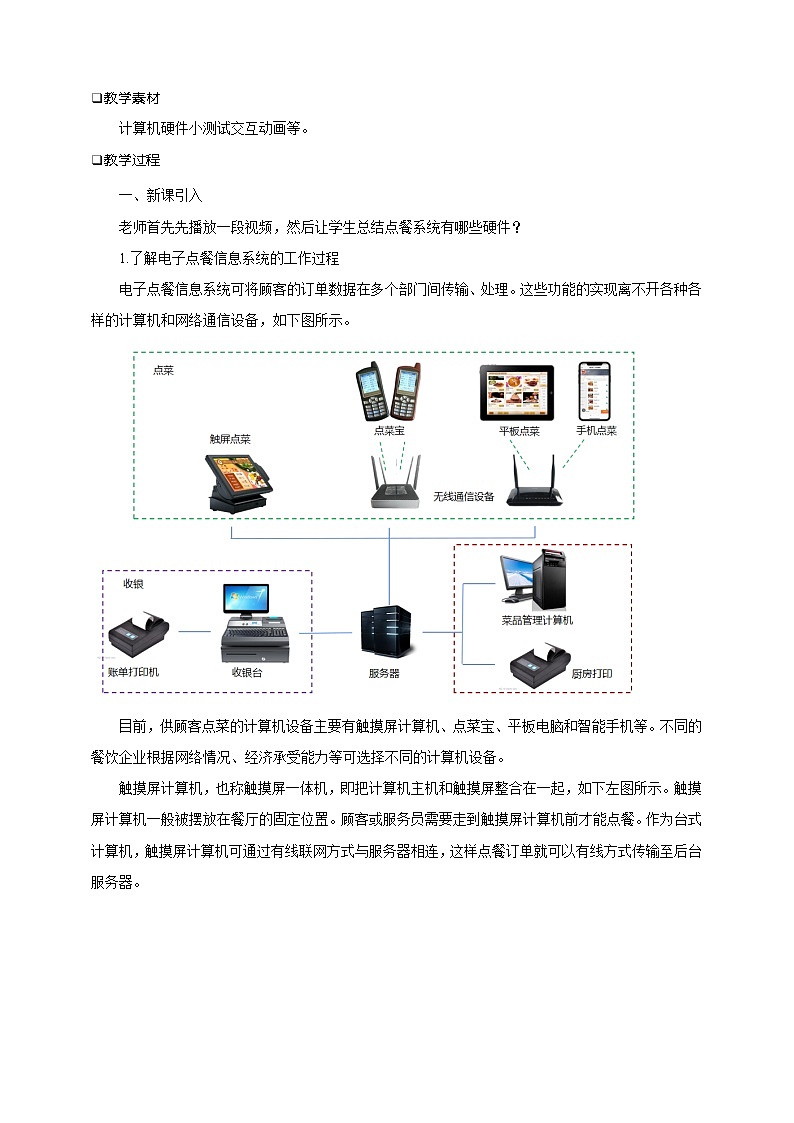 沪科版（2019）高中必修2信息技术 项目3.2 认识电子点餐信息系统涉及的计算机设备 课件+教案+素材02