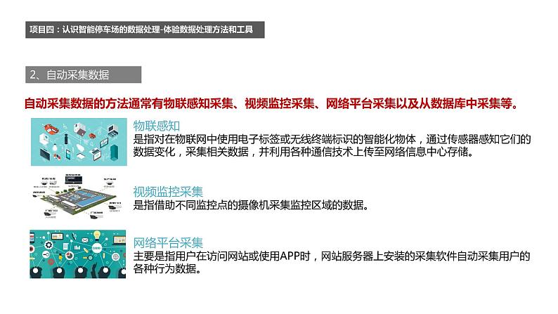 项目四 认识智能停车场中的数据处理-体验数据处理的方法和工具 课件-2021-2022学年高中信息技术沪科版（2019）必修107