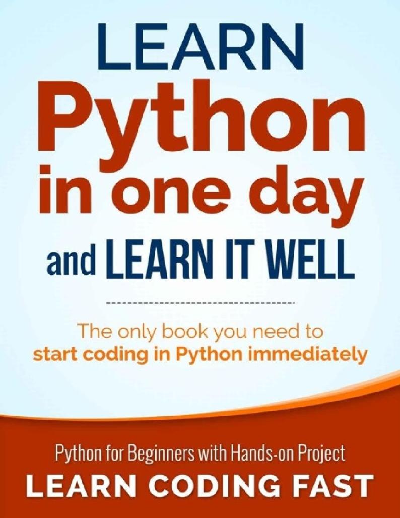 Learn Python in One Day01