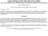 Learn Python in One Day