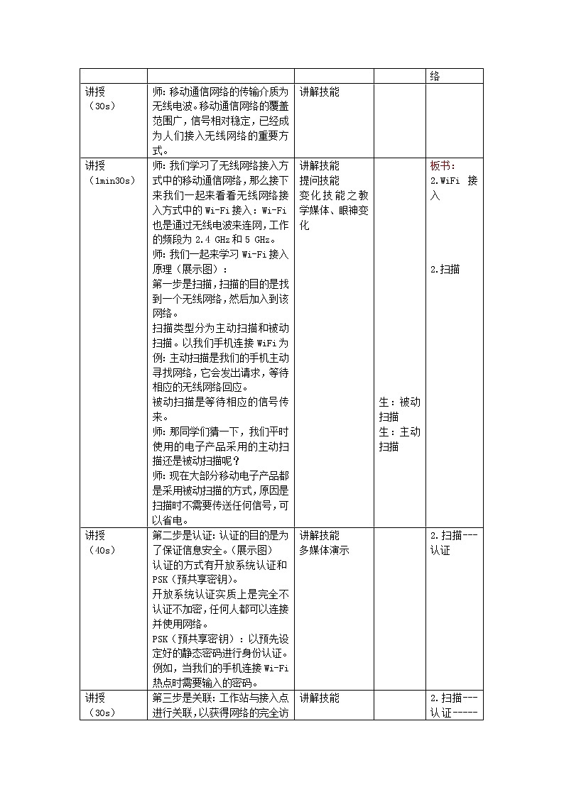 无线网络接入方式教案03